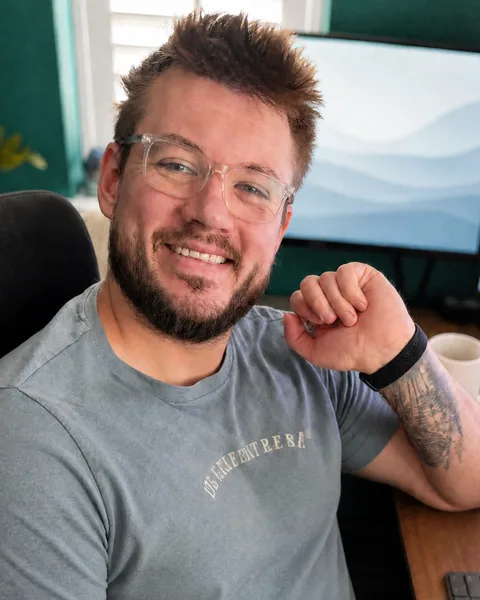 Matt Picken at his desk