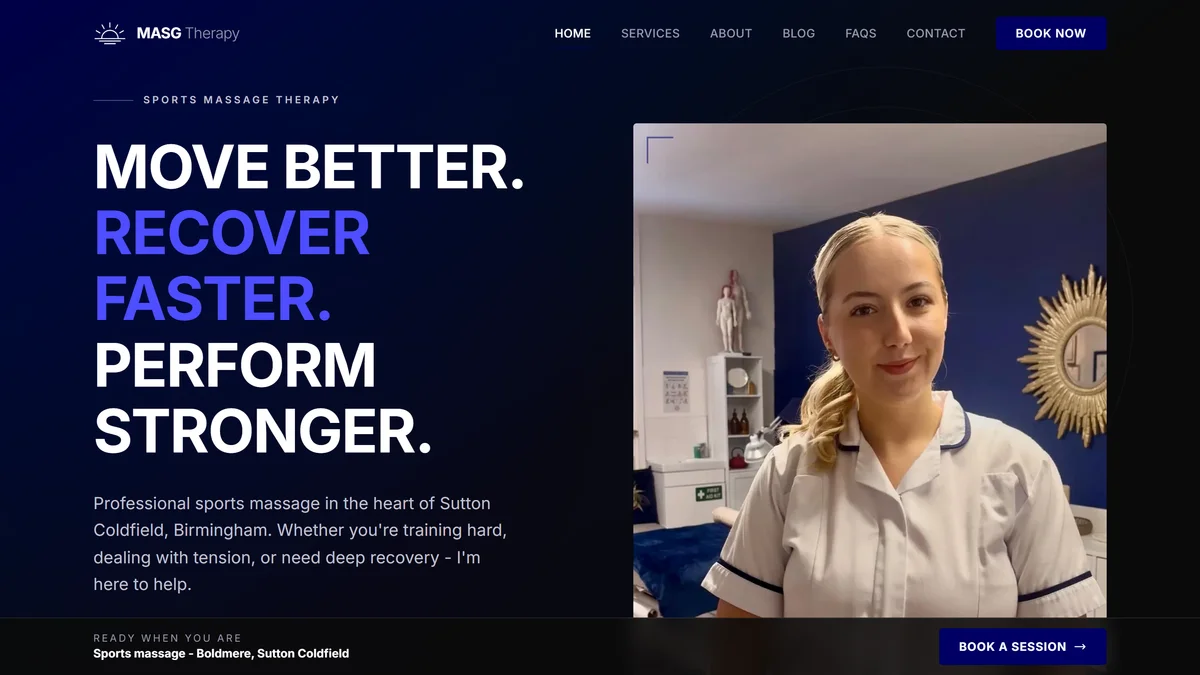 MASG Therapy's website